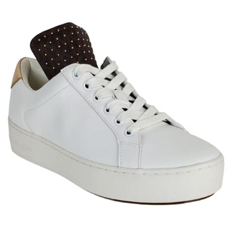 sneaker mindy michael kors|Mindy Studded Leather Sneaker .